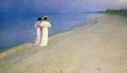 Peder Severin Kroyer Summer evening on Skagen's Southern Beach oil painting picture wholesale